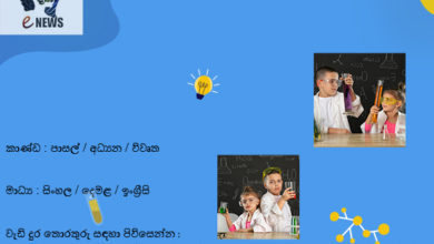 විද්‍යා ඊ නිවුස් ලිපි තරඟය – 2024