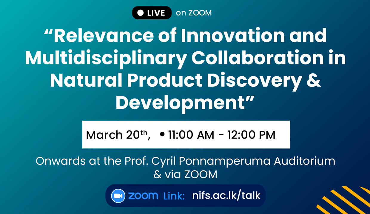 “Relevance of Innovation and Multidisciplinary Collaboration in Natural Product Discovery & Development”