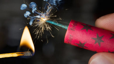 What is in firecrackers?