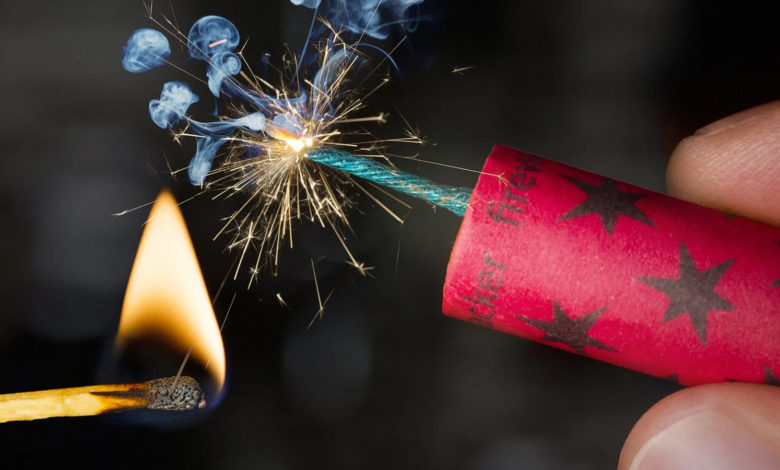 What is in firecrackers?