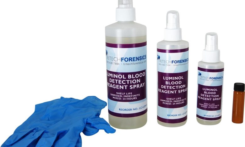 Have seen crime investigators in movies find bloods stain with chemical spray?