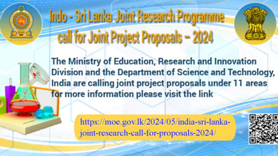 Call for joint Project Proposals Indo – Sri Lanka Joint Research Programme  2024