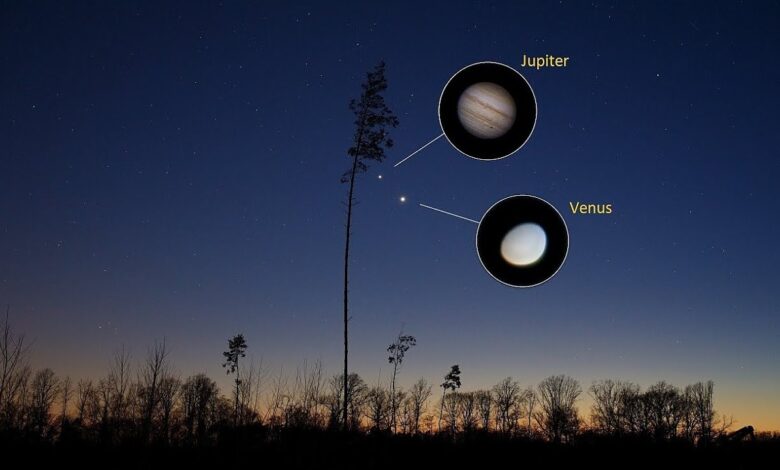 Conjunction of the Jupiter Venus On August 12, 2025 Conjunction of the Jupiter Venus On August 12, 2025