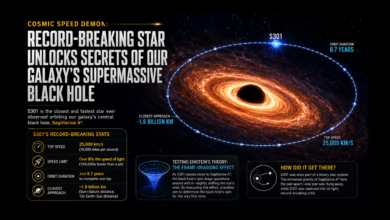 Record-Breaking Star Unlocks Secrets of Our Galaxy’s Supermassive Black Hole